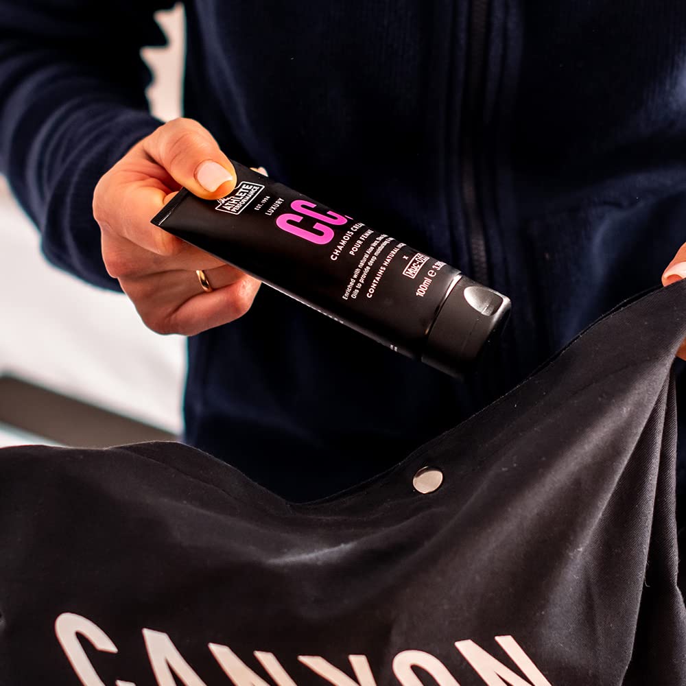 Muc Off Muc-Off Luxury Womens Chamois Cream, 100ml - Cooling Anti Chafing Cream, Ultra-Hydrating Moisturiser - Chamois Cream for Cyclists, Runners, Athletes