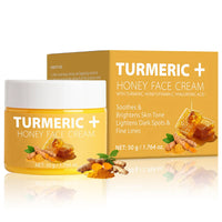Turmeric Face Cream, Brightening Face Cream with Honey & Vitamin C, Dark Spot Remover for Face, Moisturizing Skin Care Day & Night Facial Cream Wrinkles, Fine Line and Uneven Skin Tone