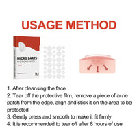 SingHao 144 Pcs Microdarts Tag'gone Patch,Pimple Patches,Spot Patches,Acne Treatment,Invisible Blemish Cover Spot Sticker,Patches Pimple Stickers Acne Dots,Pimple Spot Stickers Day&Night Use(144Pcs/box)