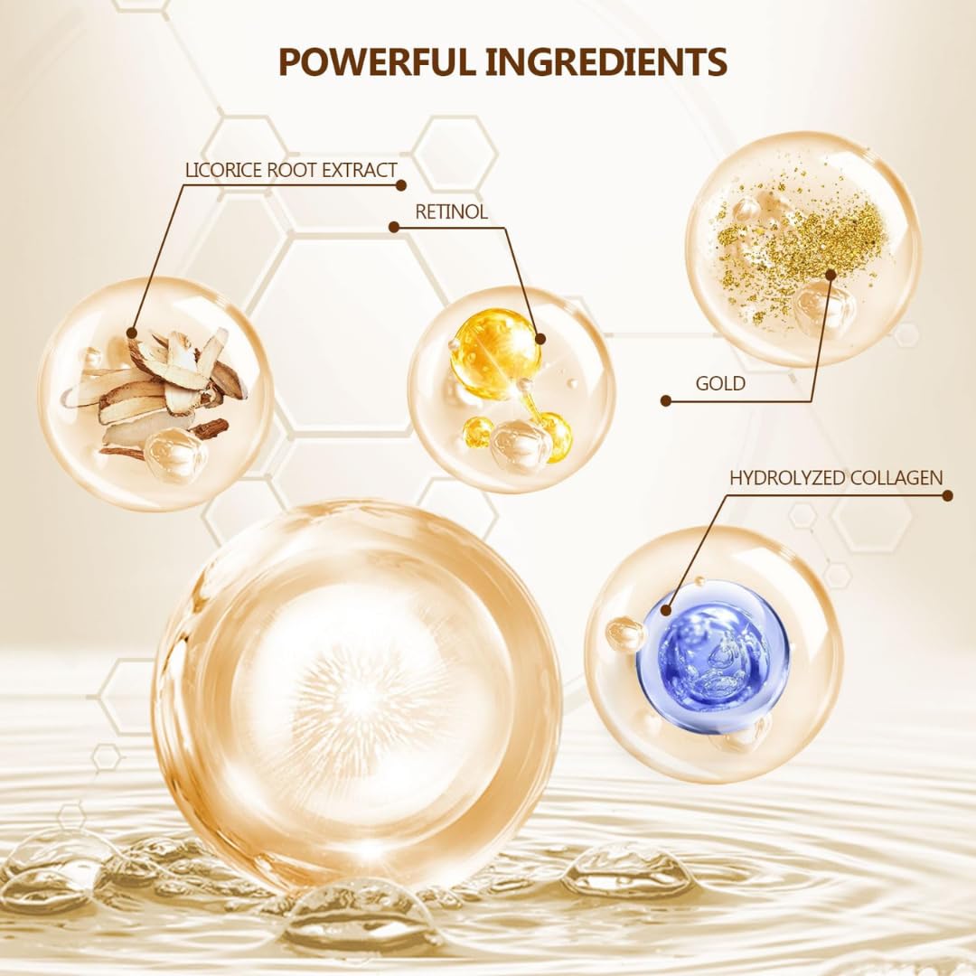 OVALA 24k Gold Under Eye Patches - 60 Pcs Eye Mask Pure Gold Anti-Aging Collagen Hyaluronic Acid Under Eye Mask for Removing Dark Circles, Puffiness & Wrinkles Refresh Your Skin