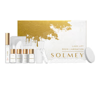 SOLMEY | 2-in-1 Lash Lift & Brow Lamination Kit | Professional Eyelash & Eyebrow Perm Set with Keratin, Collagen, Oats & Castor Oil | Salon Quality Results at Home - Up to 6 Weeks | Easy to use