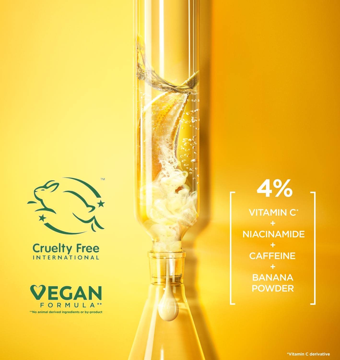 Garnier Eye Cream, With 4% Vitamin C, Brightening Eye Treatment For Dark Circles, Prevents Under Eye Bags And Puffiness, Vitamin C*, 15ml