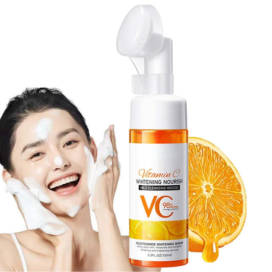 KKwoter Vitamin C Face Cleanser, Gentle Face Cleanser For Sensitive Skin & Oily Skin, Sensitive Face Wash Women & Men For Dry Skin, Facial Cleanser For Blackheads, Acne, Dull Skin