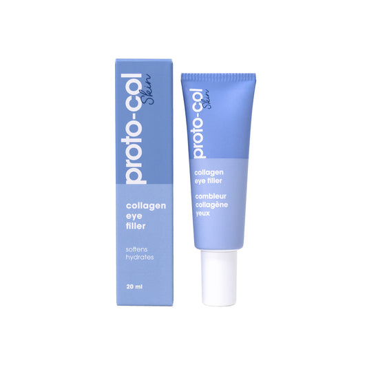 Proto-Col Proto-col - Hydrating Collagen Eye Cream, Boosts, Brightens and Moisturises Puffy Bags, Dark Circles and Crow's Feet for Younger Looking Skin, Made with Hyaluronic Acid and Vitamin C (20ml)
