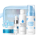 TBeautfave Hydrating Skin Care Sets & Kits, Hyaluronic Acid Skincare Sets, Pamper Sets for Women Gifts, Girls Pamper Set, Facial Kit with Moisturizer, Sreum, Cleanser and Toner set, Travel Kit with Wash Bag