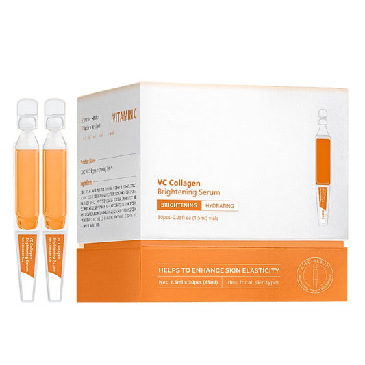 Lumiter VC Collagen Serum, Vitamin C for Face, Hydrating and Skin Elasticity Enhancing, All Skin Types, 30 Vials x 1.5ml