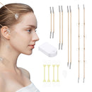GMHLLES 40 PCS Face Lift Tape Invisible, Neck Tape for Saggy, Instant Neck Lift Tape, Lifting Face Skin with 8 Fixing Ropes for Skin Tightening Makeup Lifting Tools