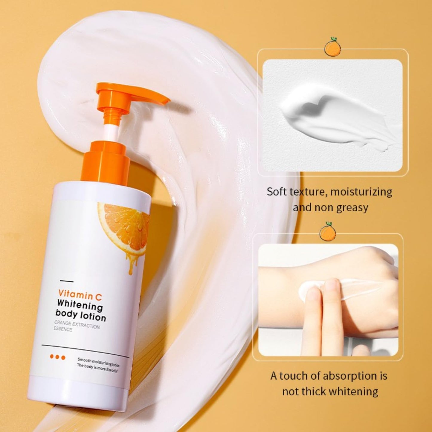 Vitamin C Body Lotion – Brightening & Hydrating Body Moisturiser – Vitamin C Cream for Uneven Skin Tone – Smooth, Radiant & Nourished Skin – Daily Body Care for Dry & Dull Skin 300ml