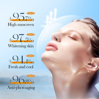 GUOUURR Vitamin C Tinted Sunscreen SPF 50 - Face & Body Moisturiser for Women | Skin Tint, Facial Sunscreen & Sun Cream | Tinted Moisturiser with SPF 50, Lightweight & Non - Greasy Formula
