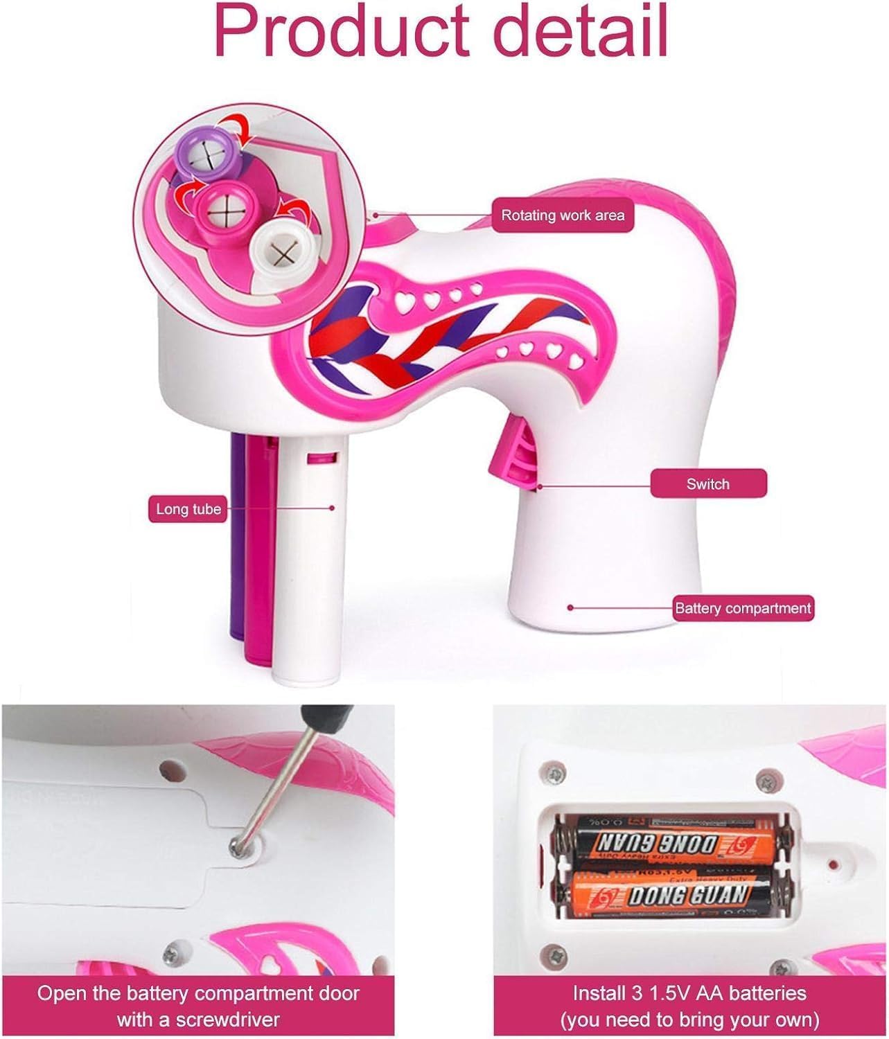 CYJXL Hair Braiding Machine, Automatic Braiding Machine With Comb, Electric Hair Braiding Machine Quick Twist 3 Actions Magic Tool For DIY Hairdresser, Hairstyling Set