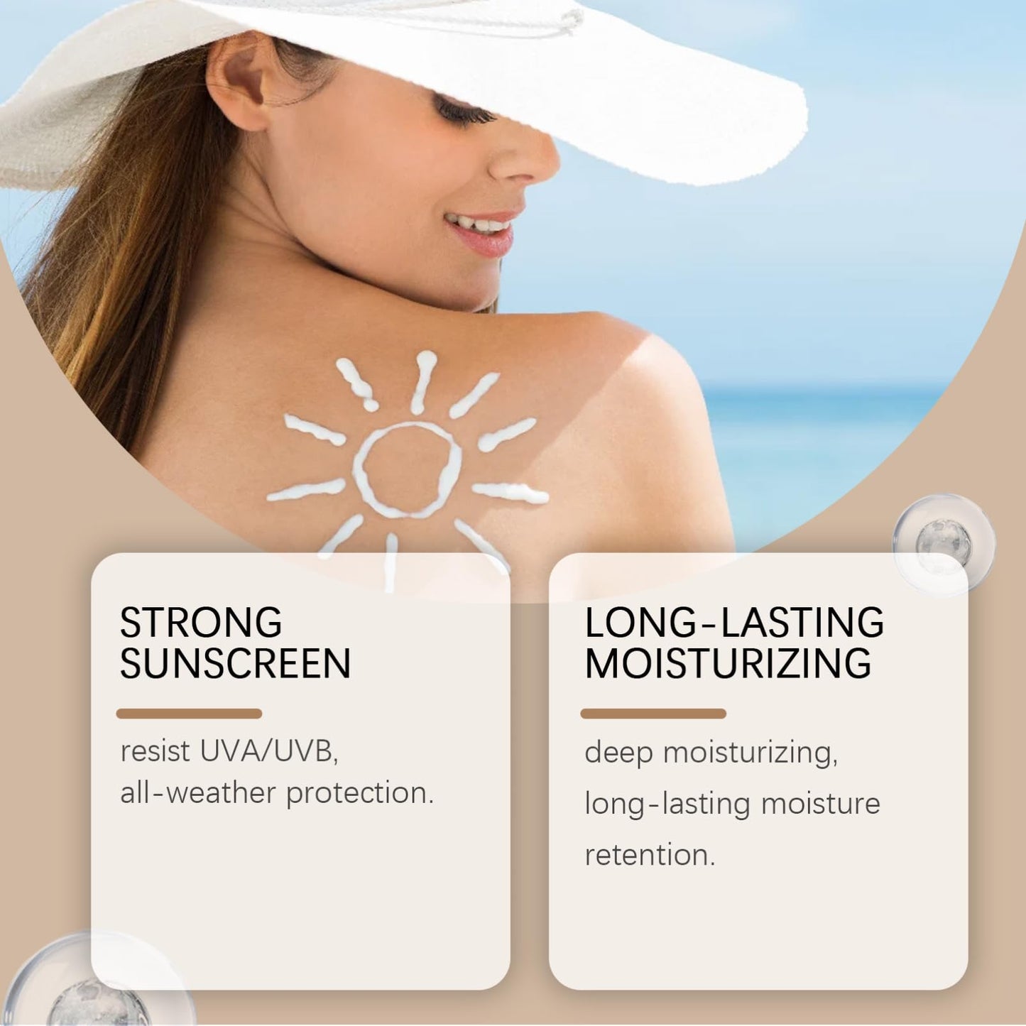 ISBEAUSOLS Organic Tallow Sunscreen SPF 50 | Mineral Sunscreen with Beef Tallow for Dry Skin | Natural Sun Cream | Lightweight,Non-Greasy Formula | Anti-Aging,Vitamin E Nourishment | Effective Skin Protection