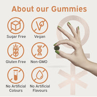 Nutriburst - NutriGreens - 22 Fruits + Vegetables + Herbs + Mushrooms + Live Bacteria Cultures - Boosted with Vitamins: Zinc, VIT C, D3, B5, B6, B12-60 Gummies 1 Month Supply - Suitable for Vegans