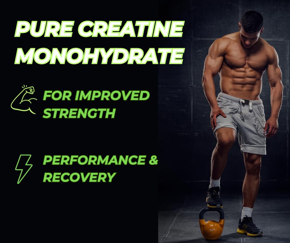 PROFUEL Creatine, L-Carnitine & Cordyceps Powder - 240g - Increase Strength & Performance - Gym Supplement for Men & Women