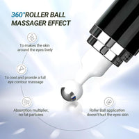 Caffeine Eye Serum - Caffeine Solution 5% Eye Cream, Under Eye Brightener, Eye Cream for Dark Circles and Puffiness with 360° Massage Ball, Fade Fine Lines Wrinkles, Retinol Anti-Ageing De-Puffing