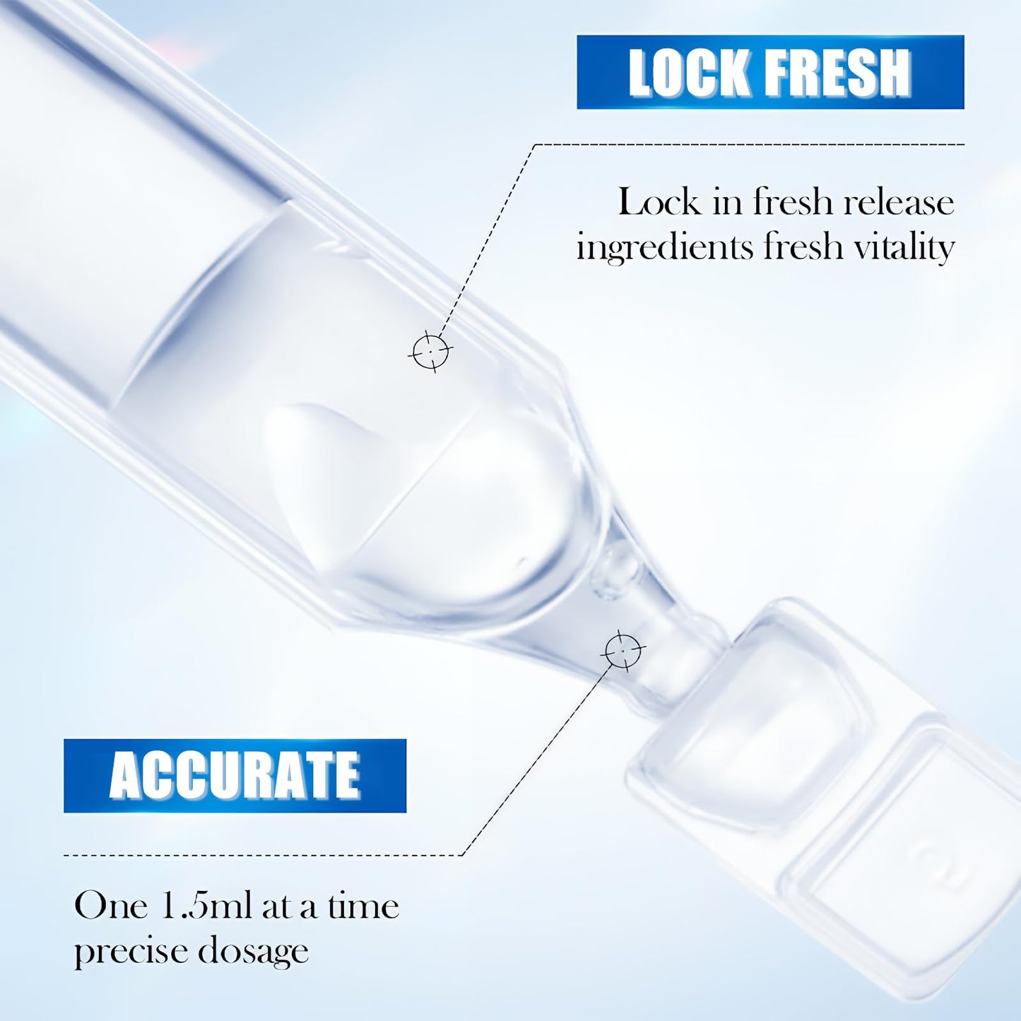Pothenika Hydrating Hyaluronic Acid, Anti-Aging Hyaluronic Acid Serum for Face, Collagen Face Moisturiser for Dry and Dull Skin, Single-Use Vials Skincare Face Serum, Reduce Spots (30pcs)