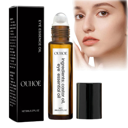 Jinjiar Rollerball Castor Oil,Castor Oil and Frankin-Cense Eye Roller,Dark Circles Under Eye Treatment Women,Eye Rollerball for Eyes,Eye Cream for Dark Circles and Puffy Eyes,Eye Gel,Eye Cream for Wrinkles