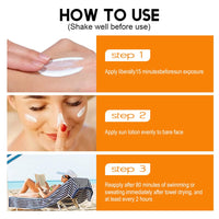 Sunscreen SPF 50+ Lightweight & Hydrating, Sun Cream Water-Resistant, SPF 50 Face Moisturiser Long-lasting Effect, Suncream Factor 50 Gentle Lotion No White Cast for All Skin Types