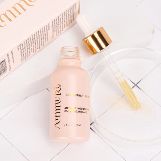 Ammuri Retinol 3.5% Serum | High Strength Retinol Serum for Face with Kojic Acid Aloe Vera and Hyaluronic Acid | Anti Aging Serum for Wrinkle, Acne Marks and Fine Lines