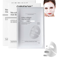 SHENYI 2Pcs Nifora Bio Collagen Mask Korean Hydrating Sheet for Pore Refining, Firming, And Sensitive Skin Relief, Overnight Moisturizing Mask for Smooth, Radiant Glow