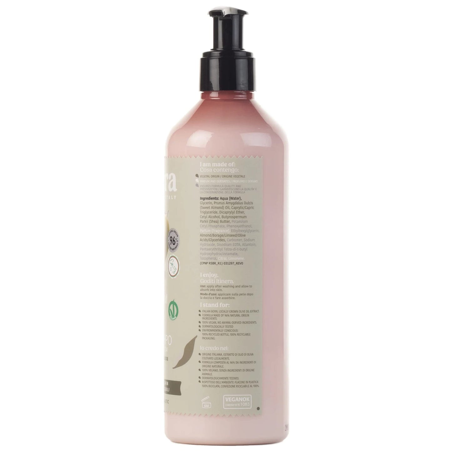 sarcia.eu Itinera Moisturising Body Cream with Tuscan olive oil, 96% natural ingredients 370 ml 1 unit
