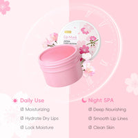 Skincare Gifts For Teenage Girls - Sakura Skincare Sets - Pamper Sets For Women - Skin Care Set & Kits - Beauty Gift Sets for Her - Cleanser,Hydrosol,Serum,Cream,Eye Cream,Mask,Lip Mask,Mud Mask