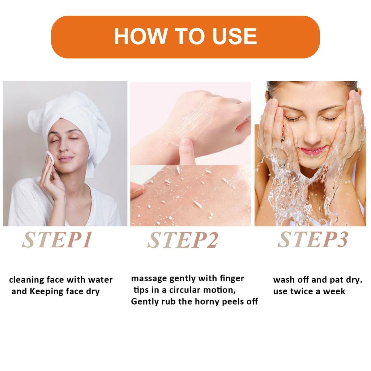 IZBEAUVO Orange Face Exfoliator,Vitamin C Facial Scrub Gel,Deep Exfoliating Face Wash,Blackhead Scrub,Orange Gel Face Scrub Brightening Skin,Soft Your Skin and Remove Dead Skin For Smooth & Radiant