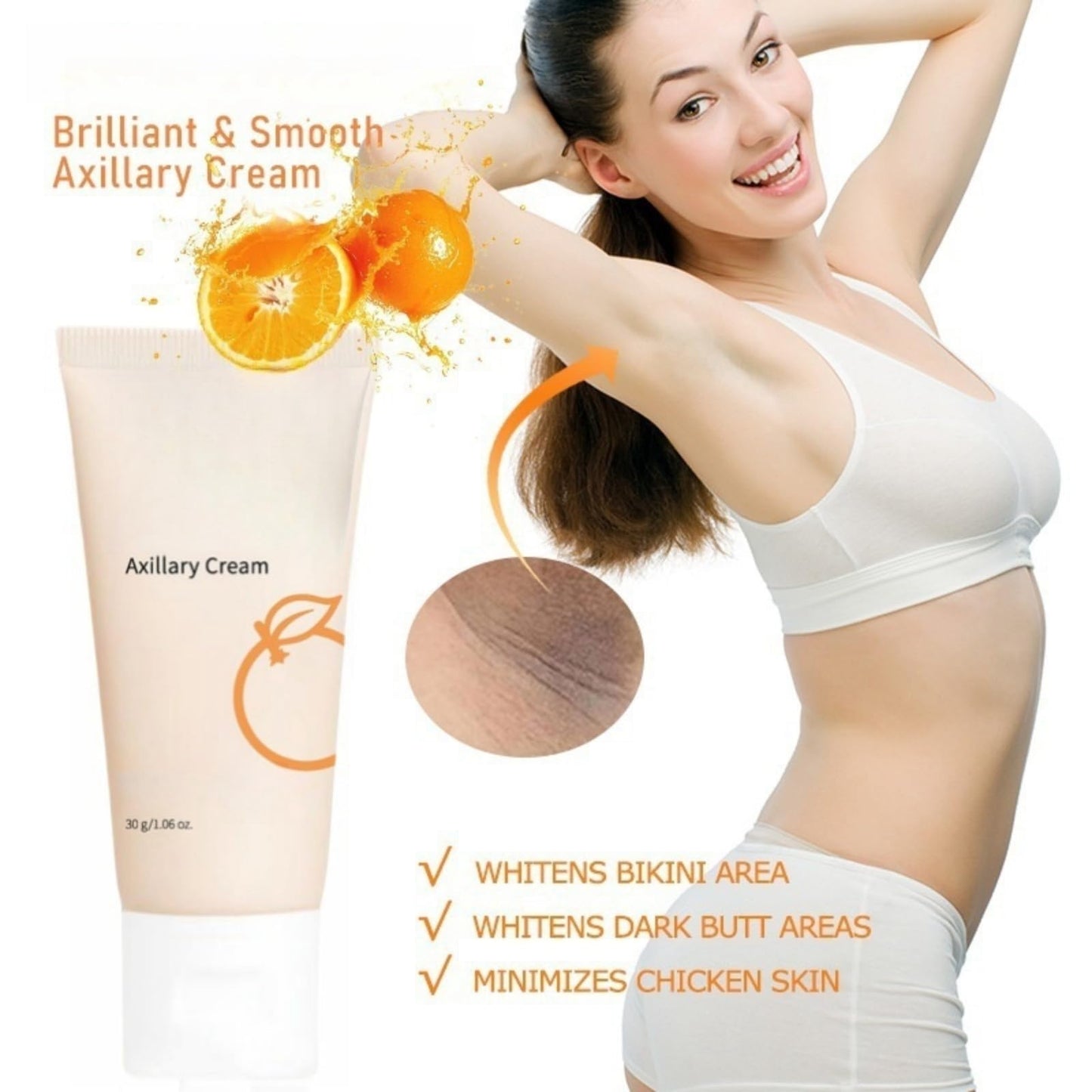Kojic Acid Underarm Whitening Cream,Skin Bleaching Cream,Korean Skin Care for Armpits,Knees, Inner Thighs,Women Armpit Lightening Cream,Quickly Absorb & Reduce Odor,Smoothing,Whitening Lotion
