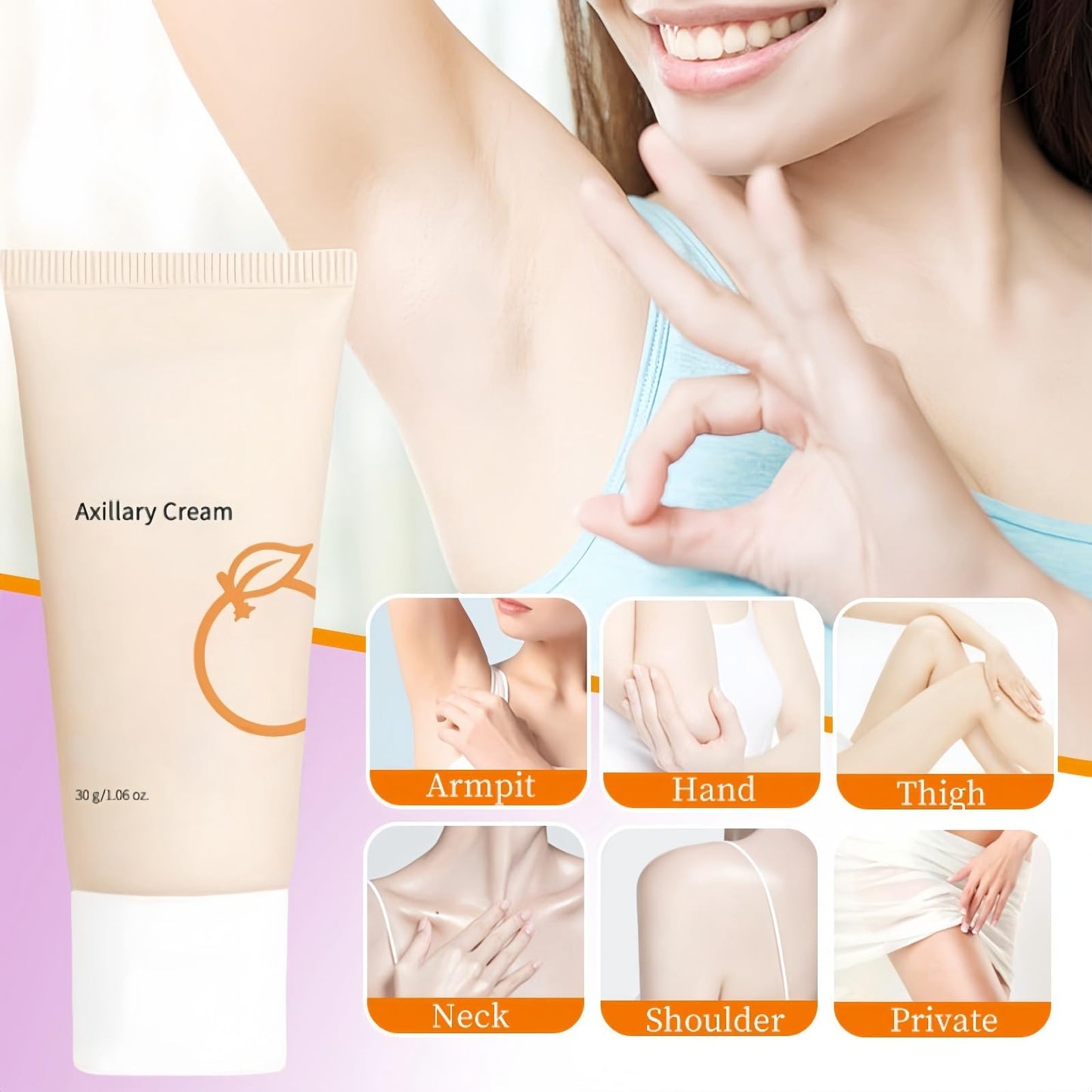 Kojic Acid Underarm Whitening Cream,Skin Bleaching Cream,Korean Skin Care for Armpits,Knees, Inner Thighs,Women Armpit Lightening Cream,Quickly Absorb & Reduce Odor,Smoothing,Whitening Lotion