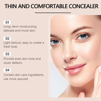 Xinyig 2 in 1- Luxury Anti-Wrinkle Foundation Stick,Double-Head Flawlesss Eraser Foundation Stick with Brush,S/tick Found/ation Makeup,Balance & Even Complexion,Multi-Use Full Coverage(Brilliant White, 01)