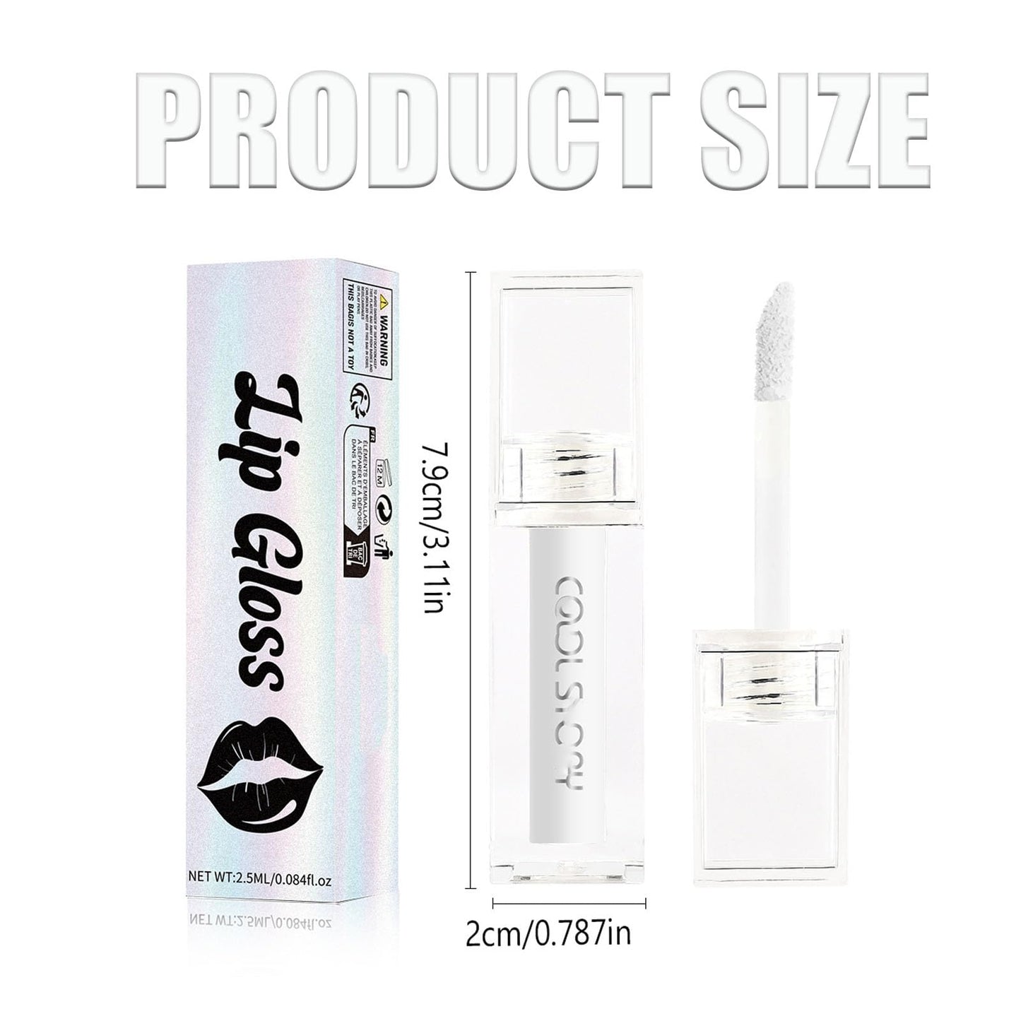 LYNTYAOU Matte White Liquid Lipstick Long Lasting Waterproof Full-coverage White Lip Gloss, Highly Pigmented Sweat-proof White Face Body Paint for Halloween Gothic Cosplay Makeup for Women