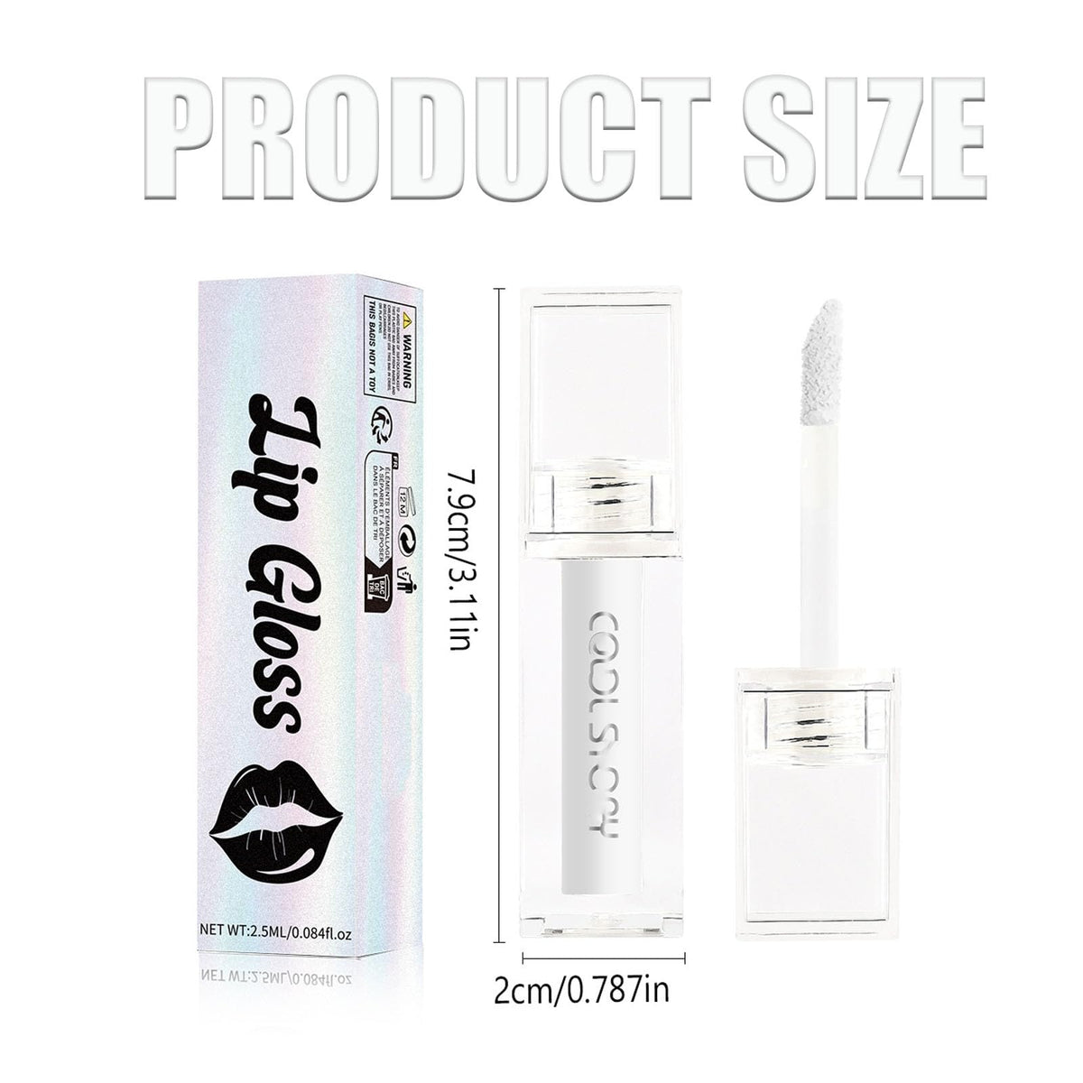 LYNTYAOU Matte White Liquid Lipstick Long Lasting Waterproof Full-coverage White Lip Gloss, Highly Pigmented Sweat-proof White Face Body Paint for Halloween Gothic Cosplay Makeup for Women