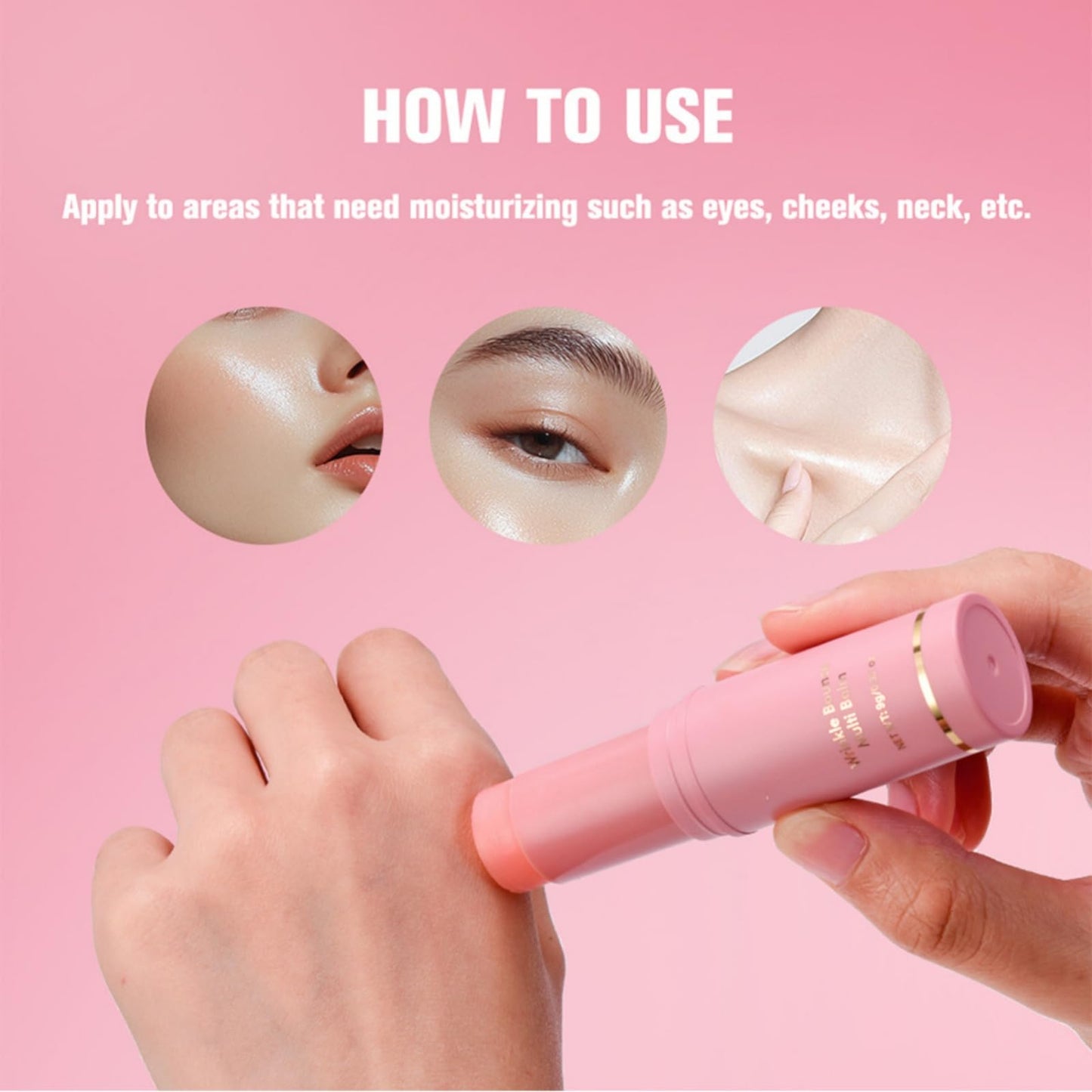 Collagen Multi Balm Stick,Wrinkle Multi Balm Stick,Anti Wrinkle Bounce Collagen Sti/ck,All-in-One Wrin/kle Coll/agen Wand,Moisturising Ba/lm Women,Lifting,Tightening&Firming Ba/lm for Face Lip Body
