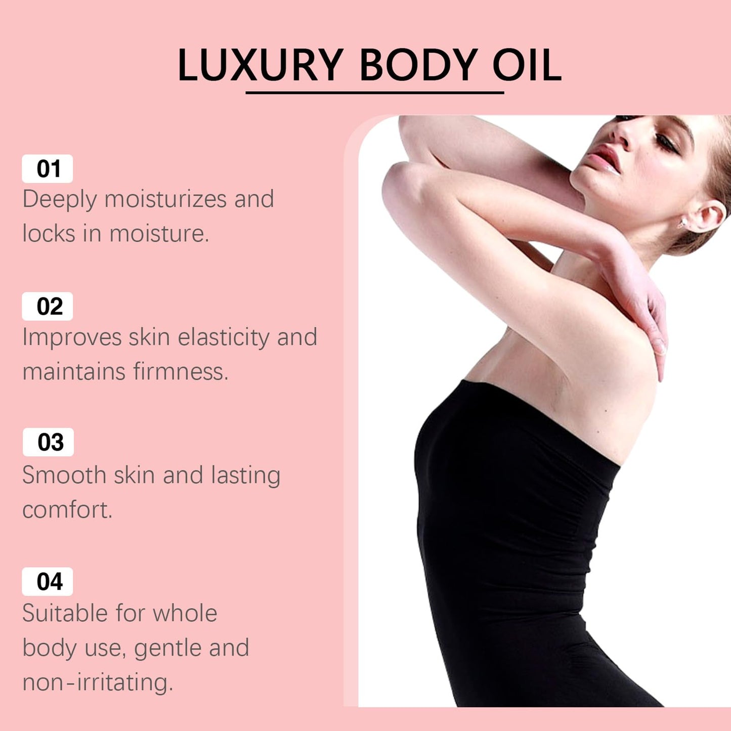 ISBEAUSOLS Magic Luxury Body Oil-Magic Body Oil Firming-Firming Body Lotion For Smooth, Radiant Skin-Natural M-agic Oil with Coconut, Honey & Rosehip -Hydrating Body O-il for Dry Skin-B-ody Oil For Women 100ML