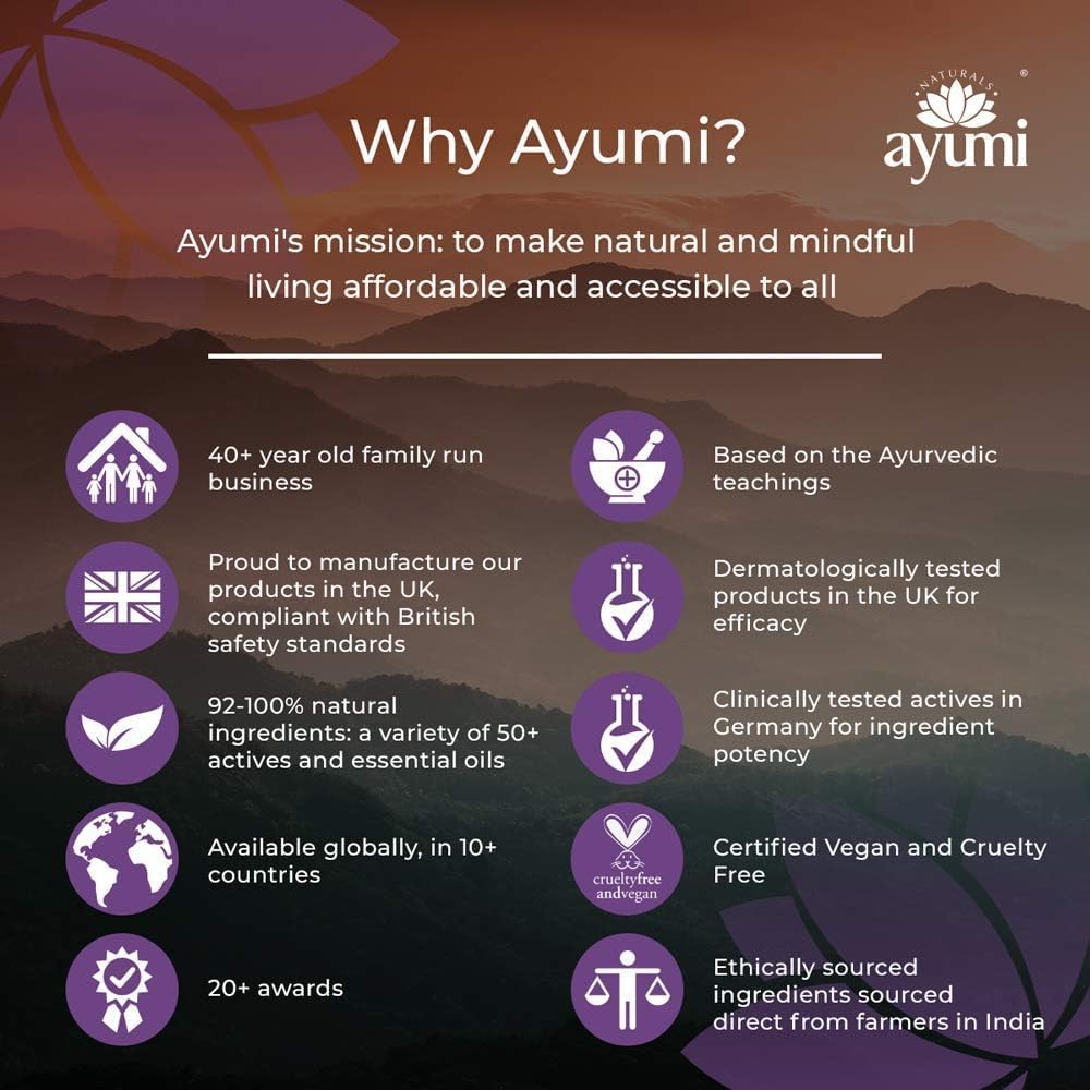 Ayumi Pure Neem Oil, Herbal Remedy For Skin & Hair, High in Vitamin E to Soothe Dry & Damaged Skin, Restores the Skin's Natural Elasticity - 2 x 100ml