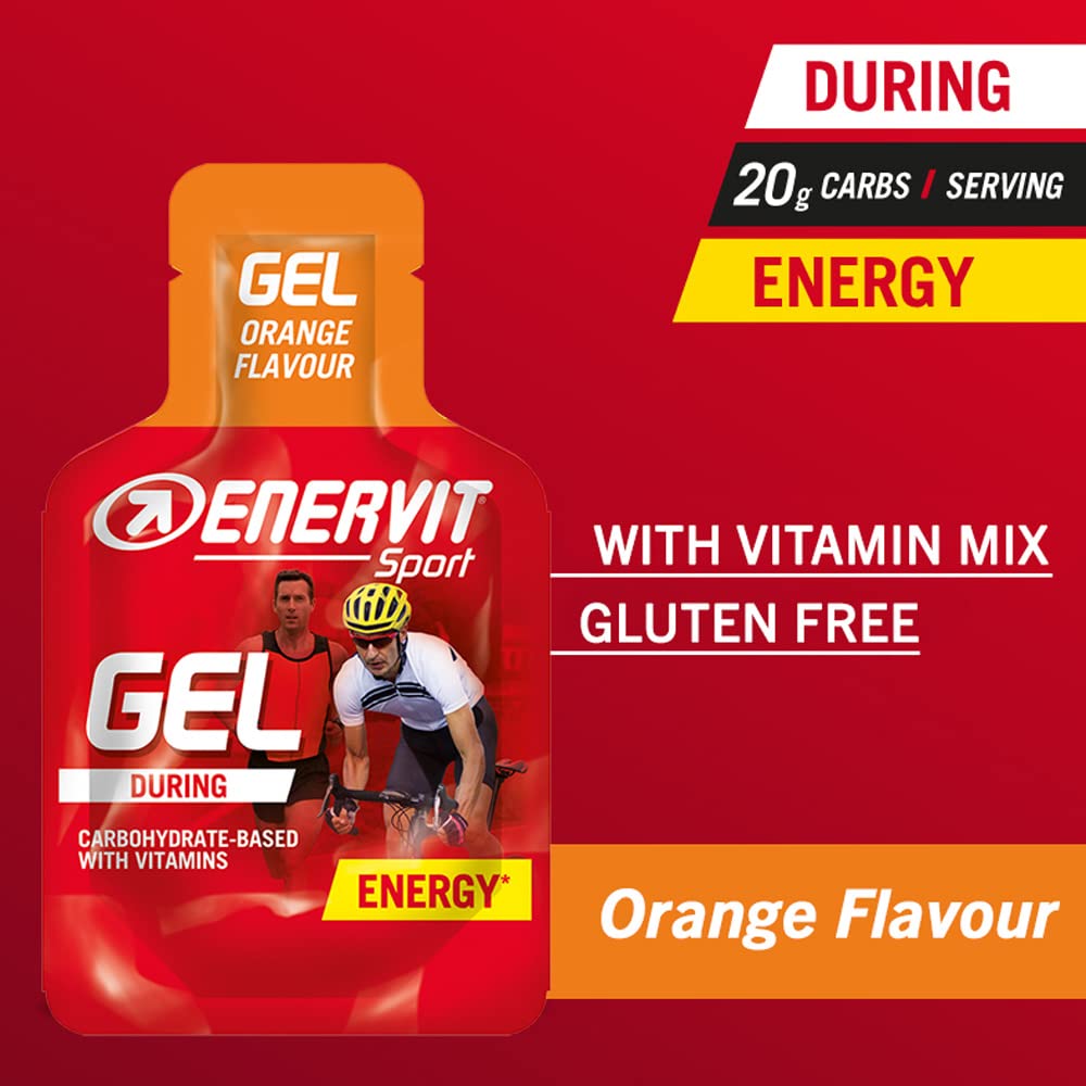 Enervit Sport Energy Gel (Orange, 3 x 25ml)