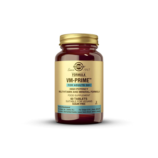 SOLGAR Solgar Formula VM-Prime for Adults 50 Plus Tablets - Pack of 60 - For Daily Health and Wellbeing - Smaller Easier-To-Swallow Tablets -Vegan and Gluten Free