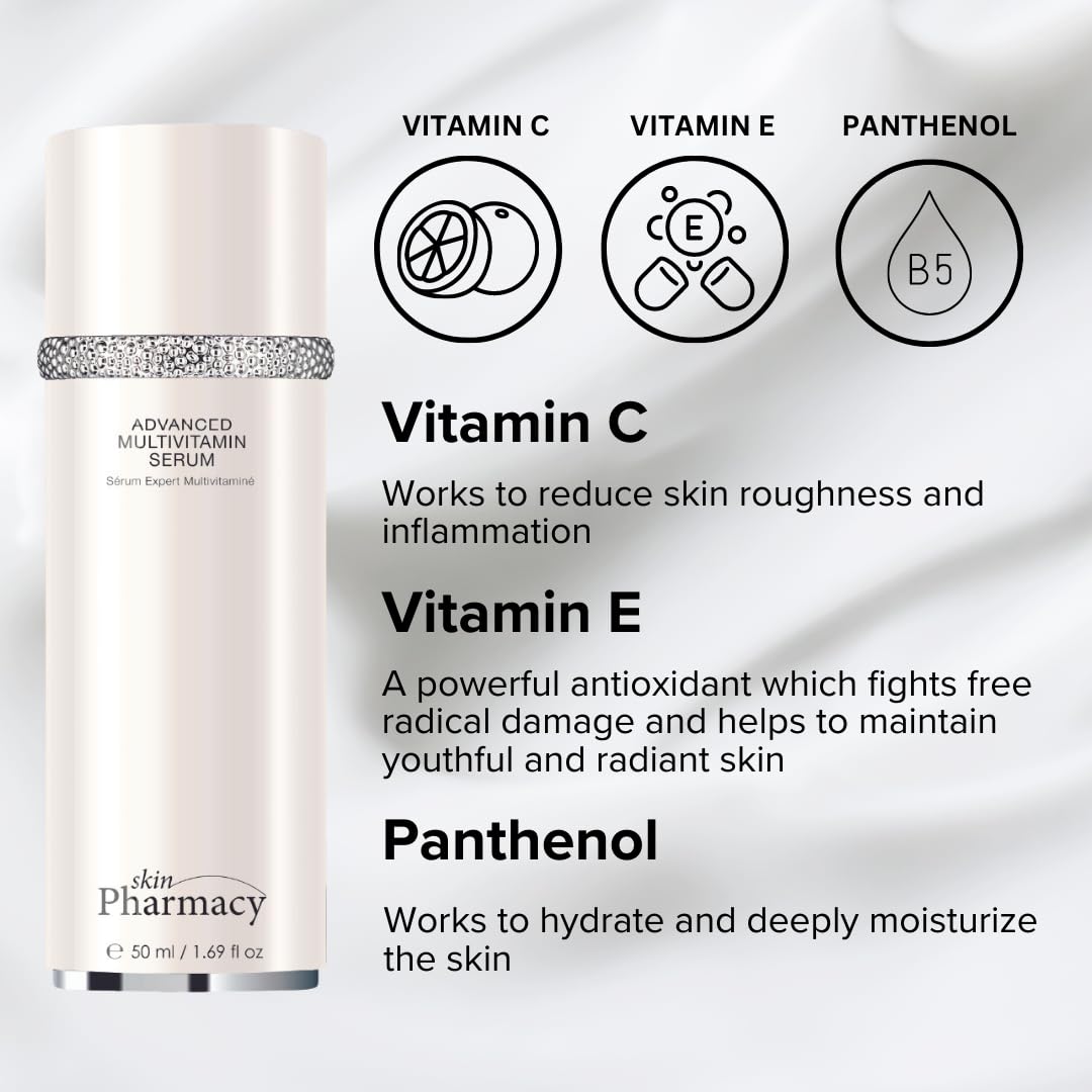 skinChemists SP Advanced Multi-Vitamin Serum - Intensive Hydration & Skin Defense - High-Potency Formula with Vitamins and Actives - Deep Moisturizing Power