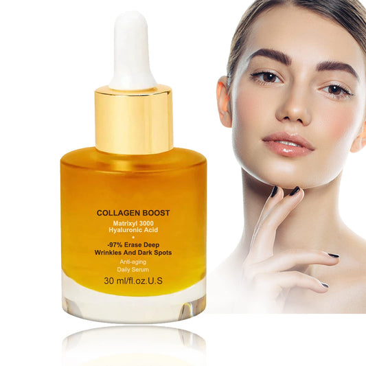 MEITREND Collagen Boost - Collagen Serum For Face - With Collagen, Organic Aloe Vera, Vitamin C - Greasy - Lighten Dark Spots,Anti Aging & Wrinkle - For Youthful, Radiant & Dewy Skin