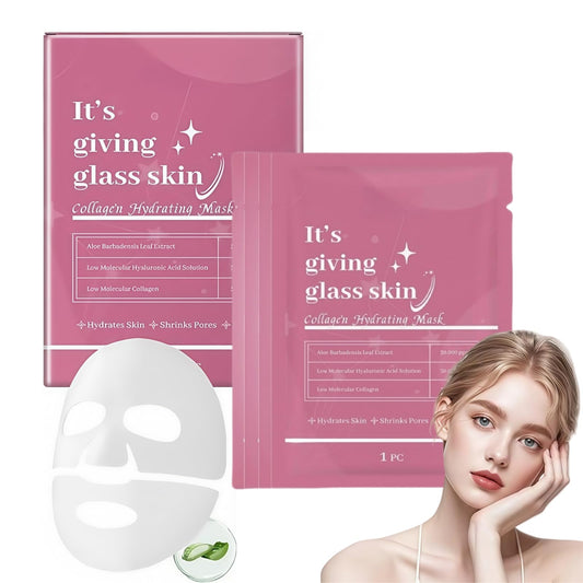 Fankayi 4PCS Colla-gen Mask,Deep Hydration Face Masks,Face Masks for Firming & Moisturising,Hydrating Face Mask,Colla-gen Face Mask Overnight,Deep Hydration Anti-Wrinkle,Reduce Fine Lines & Wrinkles,Firming