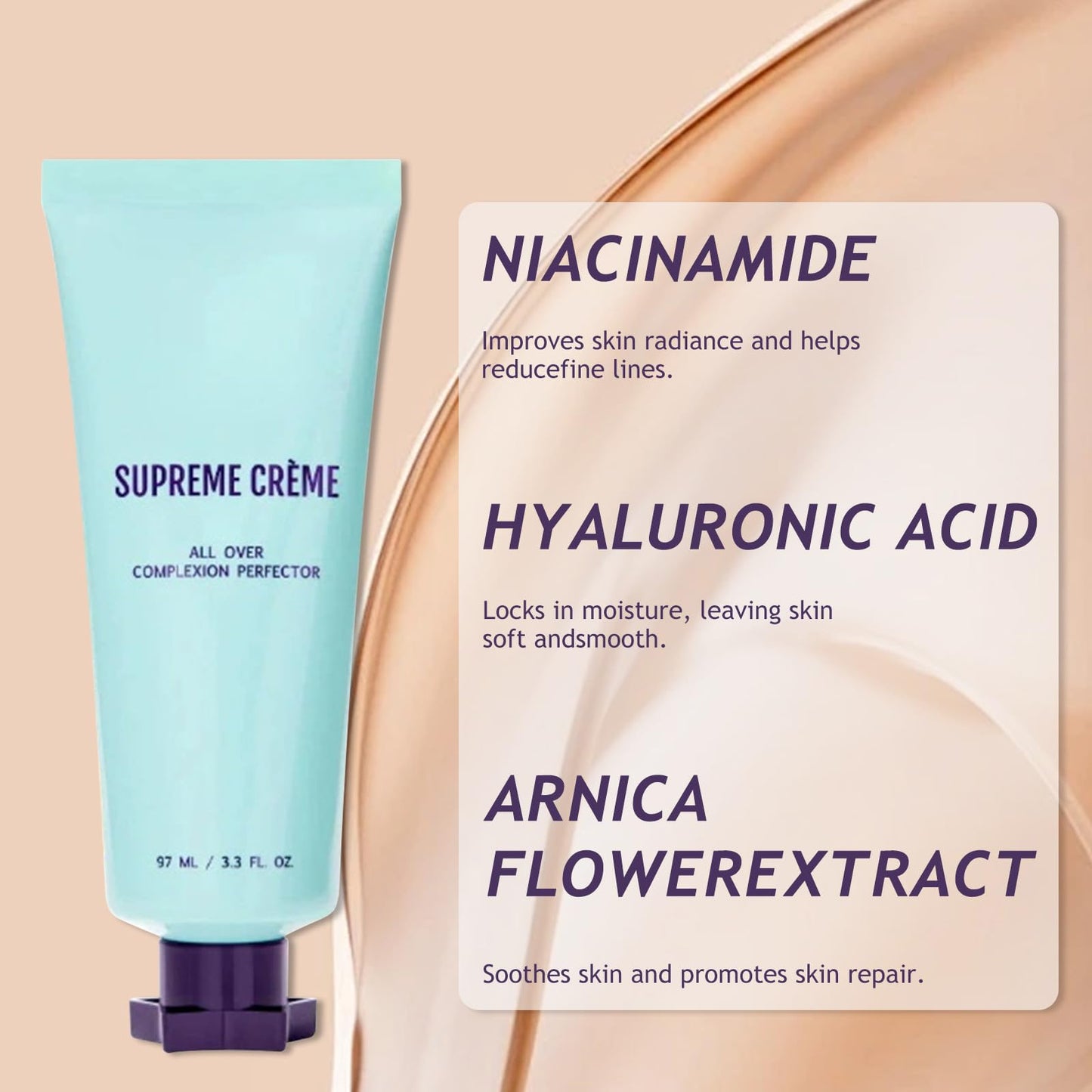 Shefave Supreme Cream, All Over Complexion Perfector, BB Cream Tinted Moisturiser, Full Coverage Concealer – Hydrating, Waterproof & Long-Lasting Body Coverage Perfector (Light, 97ml)