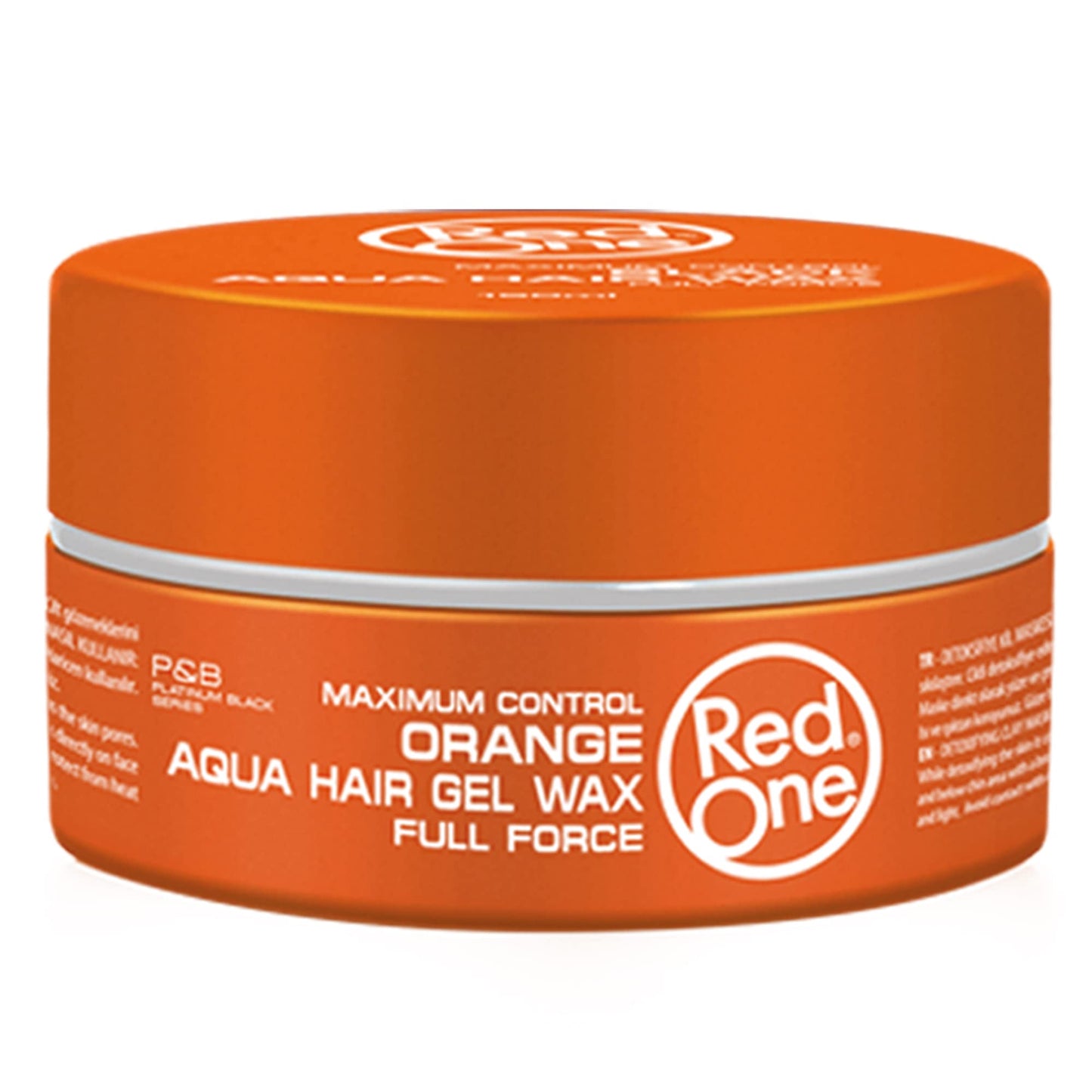 RedOne Hair Styling Aqua Wax Orange 2x 150 ml | Edge Control | Ultra Hold | Gel Wax | Men & Women Hair Wax | Melon Scent | Maximum Control
