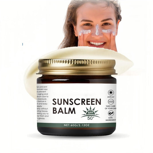 OunTechGlory SPF50 Sunscreen Balm - Natural Tallow Sun Cream for Face & Body - UVA/UVB Protection - Lightweight Sun Balm for Outdoor & Beach - Moisturizing Sunblock