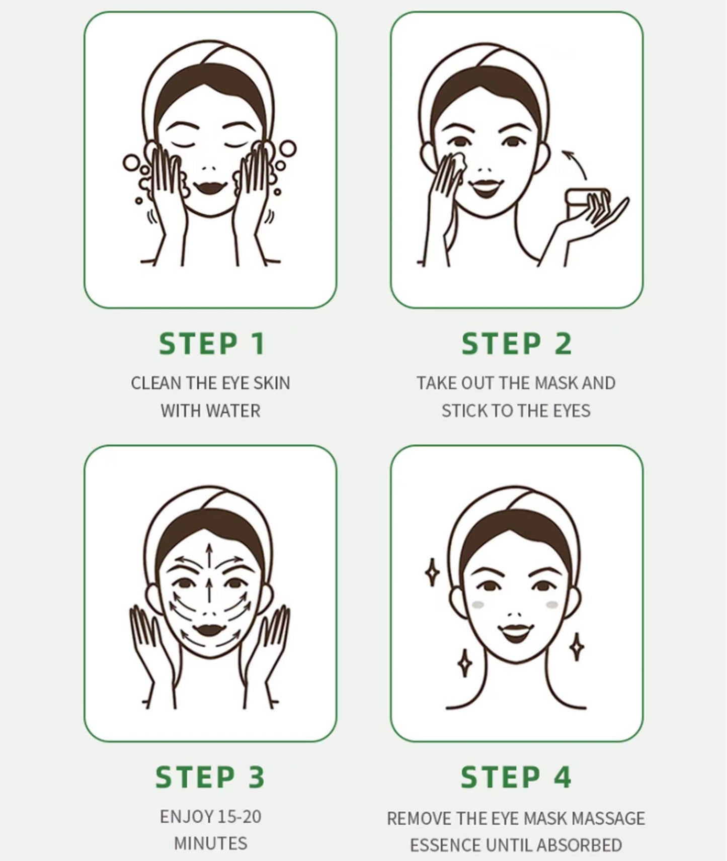 Deth Oneth Seaweed Under Eye Patches,Collagen Hydration Eye Mask for Improving Eye Puffiness, Dark Circles, Removing Eye Bags, Reducing Wrinkles, Eye Treatment Mask(3 piece)
