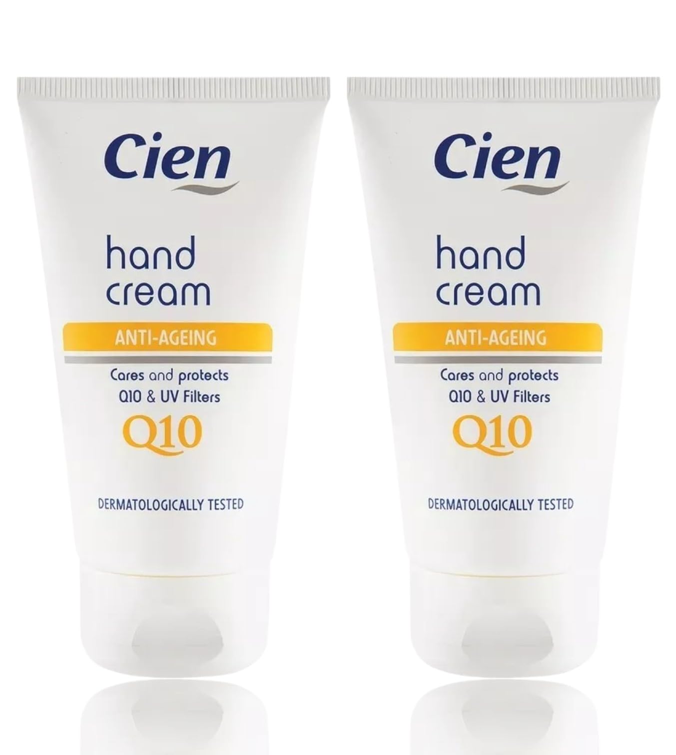 Generic 2x Lidl - Cien | Anti Aging Hand Cream with Q10 & UV Filters | 75 mL Each