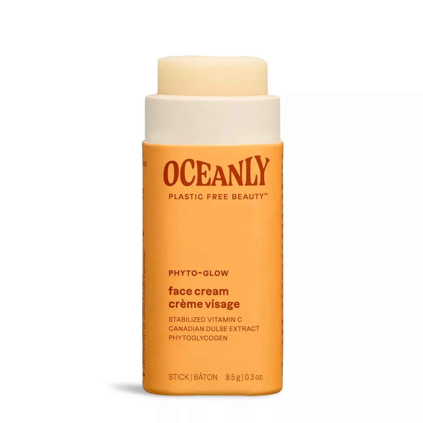 ATTITUDE Oceanly Face Cream Stick, EWG Verified, Plastic-free, Plant and Mineral-Based Ingredients, Vegan Skin Care Products, PHYTO GLOW, Unscented, 8.5 grams