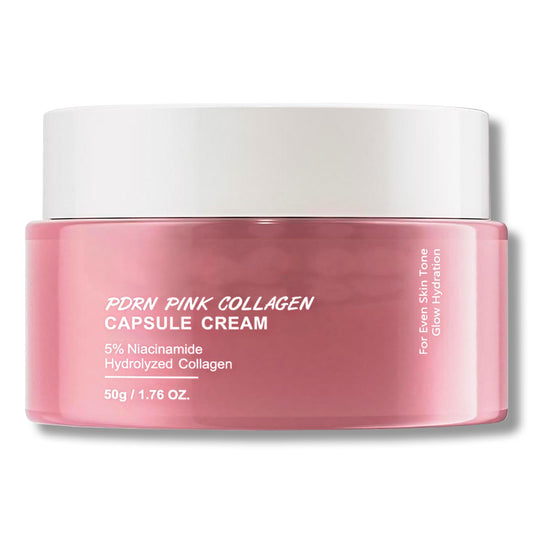 Shefave PDRN Pink Collagen Capsule Cream, Collagen Cream Moisturiser For Dry Skin | Glow Hydration, Uneven Skin Tone | Face Moisturiser For Glowing Skin, Korean Skincare For All Skin Types