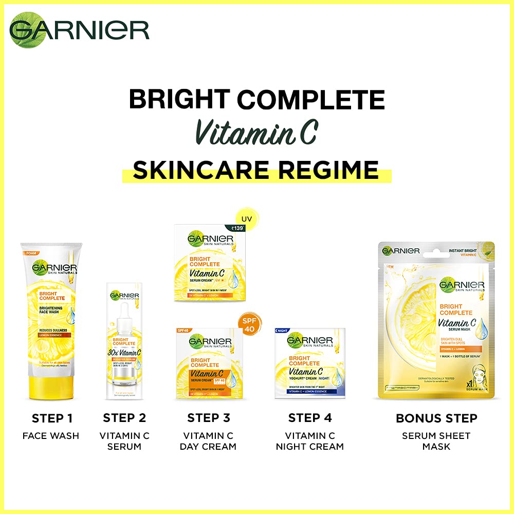 Garnier Skin Naturals Light Complete White Speed Yoghurt Night Cream, 40g