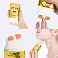 AH-8 Firming Neck Cream, Neck Firming Cream With Roller, Neck-Roller For Saggy Skin - Anti-Wrinkle & Hydrating Treatment For Smooth, Youthful Skin