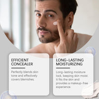 Men's Makeup Face Cream, Brightening Moisturiser for Men, Dark Spot Cream, Skin Lightening Cream, Hydrating Face Cream, Face Care for Even Skin Tone, Moisturizing, Spots Covering, Firming