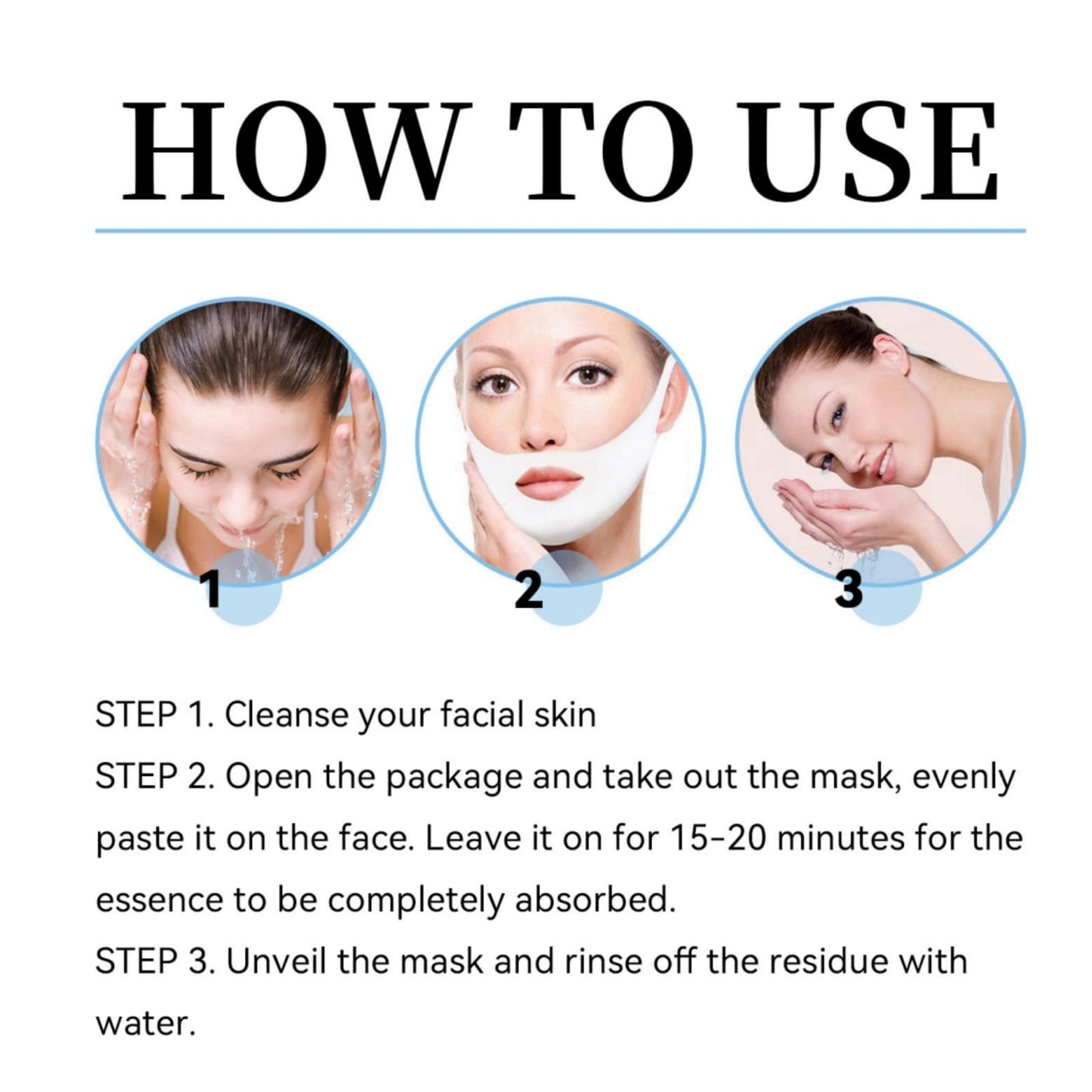 Xinyig 5pcs Bloskin Lift Mask,Double Chin Mask,Face Lift Mask,Double-Chin Reducer Collagen Mask,Face Lifting Mask,V Line Lifting Mask,V Shape Face Tape Mask,V Lifting Chin Up Patch,Skin Tightening Mask